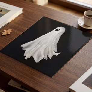 Funny Ghost Of Halloween Past Drawing Tile