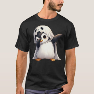 Funny Ghost Penguin Halloween Animals Penguin Love T-Shirt