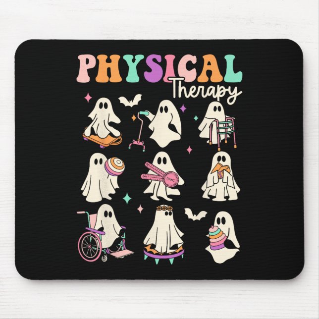 Funny Ghost Physical Therapy Pt Physical Therapist Mouse Mat (Front)