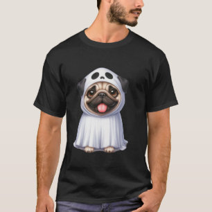 Funny Ghost Pug Dog Lover Halloween Costume T Shir T-Shirt