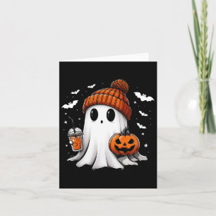 Funny Ghost Pumpkin Jack O Latern Spooky Season Ha Card