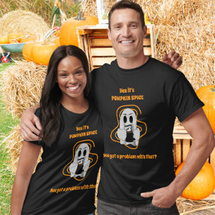 Funny Ghost Pumpkin Spice Latte T-Shirt