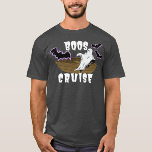 Funny Ghost Pun Boos Cruise Halloween Party Lazy C T-Shirt