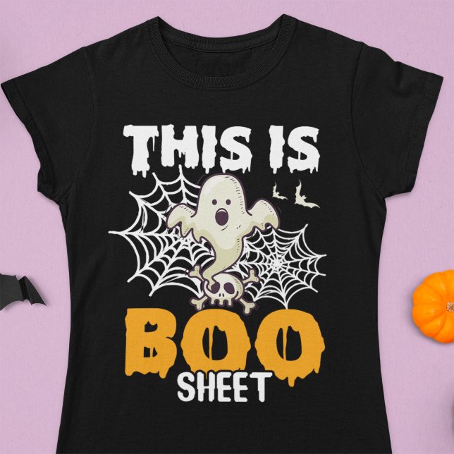 Funny Ghost Pun Halloween Humour T-Shirt (Creator Uploaded)