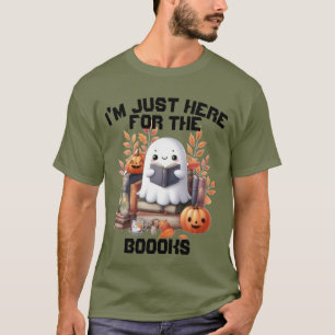 Funny ghost puns book fall Halloween T-Shirt