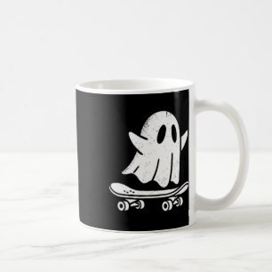 Funny Ghost Skateboarding Lazy Halloween Costume G Coffee Mug
