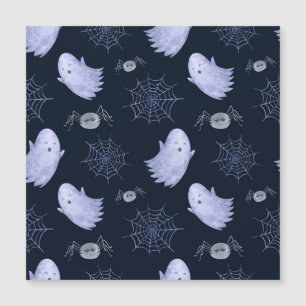 Funny Ghost Spider Halloween Pattern.