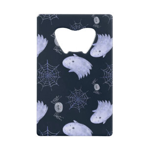 Funny Ghost Spider Halloween Pattern.