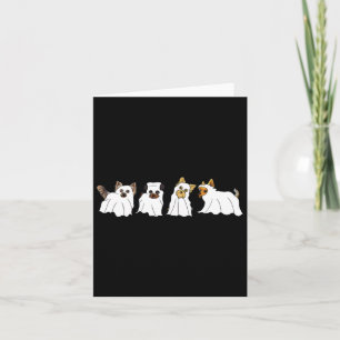 Funny Ghost Yorkshire Terrier Yorkie Dog Lover Hal Card
