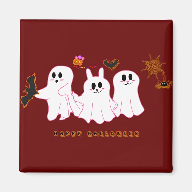 Funny Ghosts Posing For A Picture | Magnet (Front)