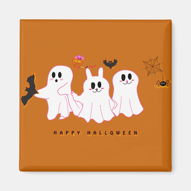 Funny Ghosts Posing For A Picture | Magnet (Front)