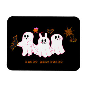 Funny Ghosts Posing For A Picture Photo Magnet