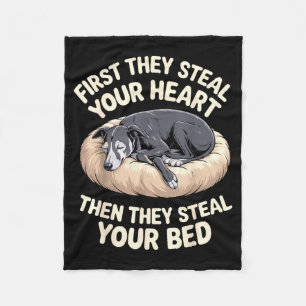 Funny Ghound Art For Men Women Kids Puppy Ghound L Fleece Blanket