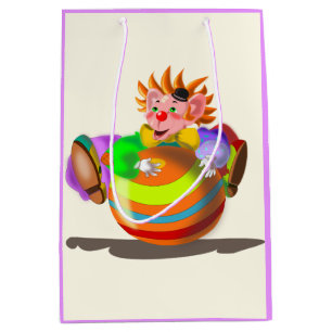 Funny Gift Bag with Happy Clown - Customisable