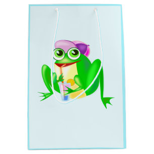 Funny Gift Bag with Happy Party Frog