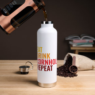 Funny Gift Cornhole Lover Colour Gradient Water Bottle