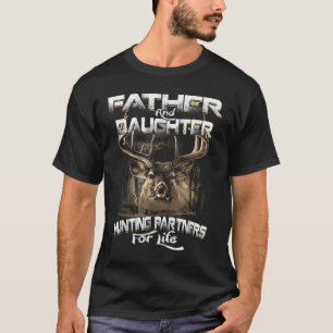 Funny Gift Father and Daughter Hunting Partners Fo T-Shirt