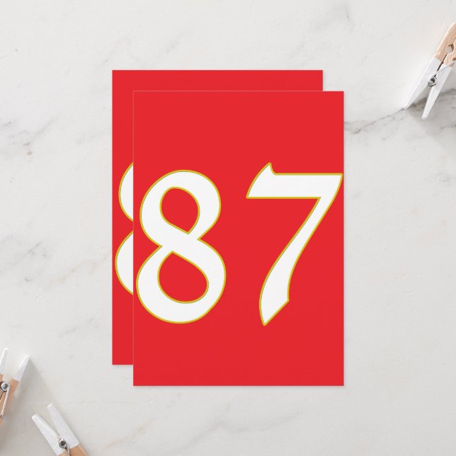 funny gift for all fans player have number 12  invitation (Front/Back In Situ)