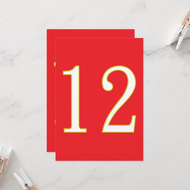 funny gift for all fans player have number 12  invitation (Front/Back In Situ)