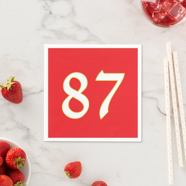 funny gift for all fans player have number 87 napkin (Insitu)