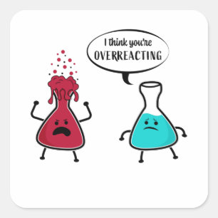 Funny Gift for Chemistry Teacher Square Sticker
