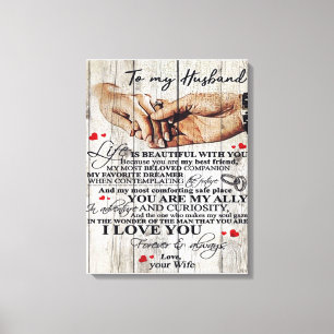 Funny Gift For Man Funny Quotes To Husband Canvas Print