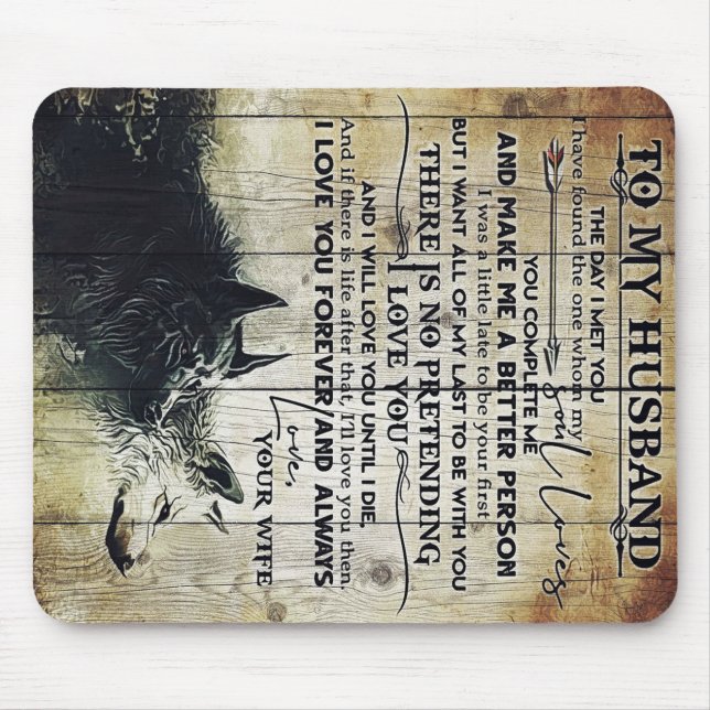 Funny Gift For Man | Funny Quotes To Husband | Mouse Mat (Front)