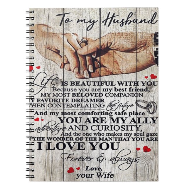 Funny Gift For Man | Funny Quotes To Husband | Notebook (Front)