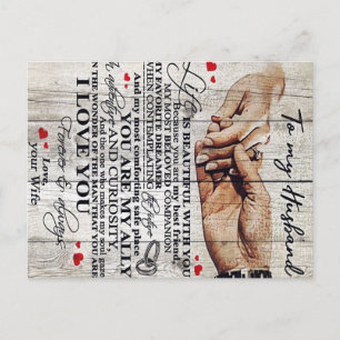 Funny Gift For Man Funny Quotes To Husband Postcard