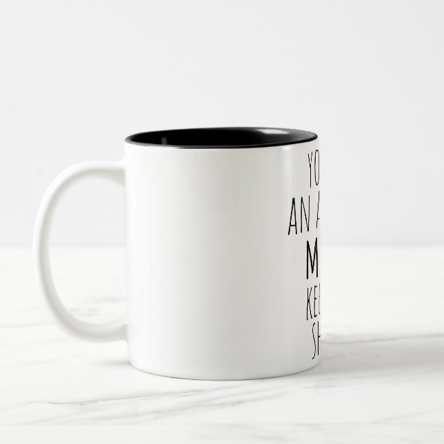 funny gift for mum 2025 mother's day  Two-Tone coffee mug (Left)