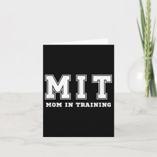 Funny Gift For New Mom In Training Expecting Pregn Card