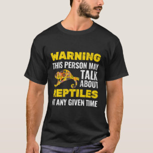 Funny Gift For Reptile Lover Gift Cute Chameleon B T-Shirt