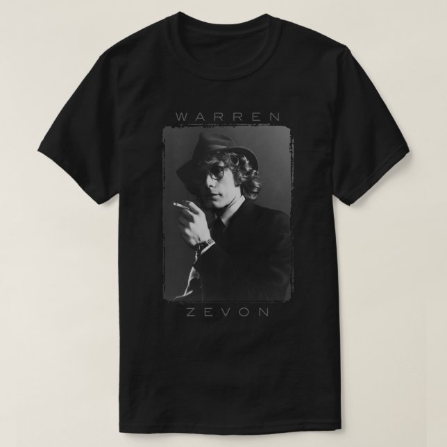 Funny Gift For Warren Art Zevon Gifts For Hallowee T-Shirt (Design Front)
