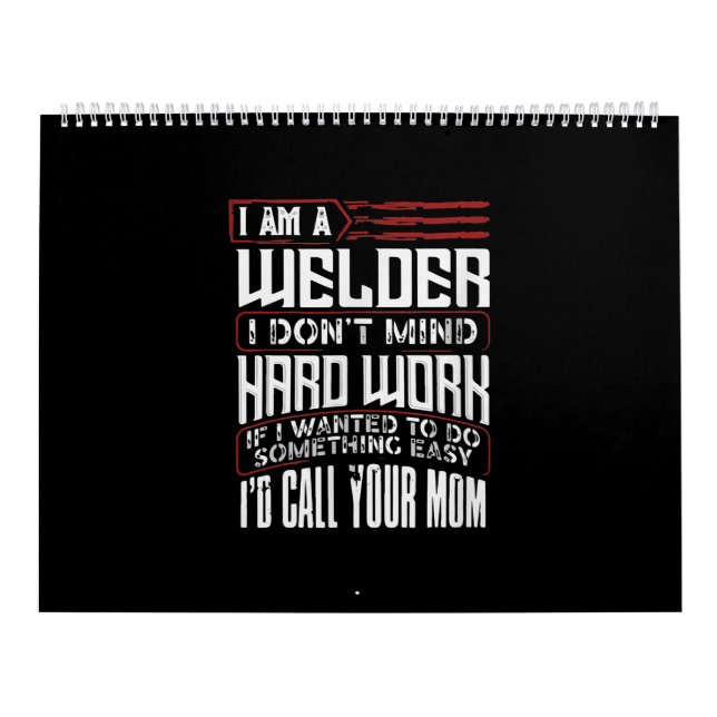 Funny Gift For Welder | Welder Dad Lover Gift Calendar (Cover)