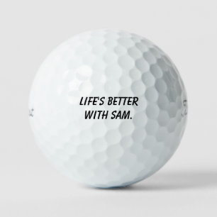 Funny Gift For Your Friend Named Sam Humour Golf Balls