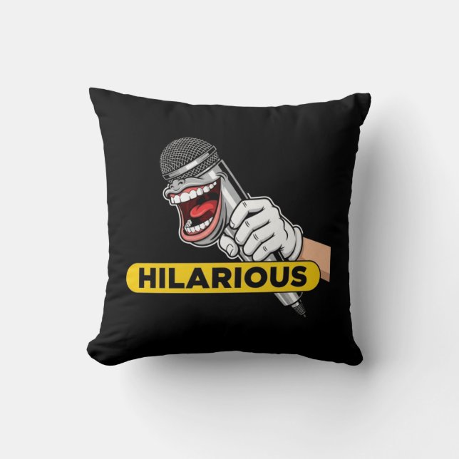 funny gift, humor, joke, hilarious, comedy T-Shirt Cushion (Front)
