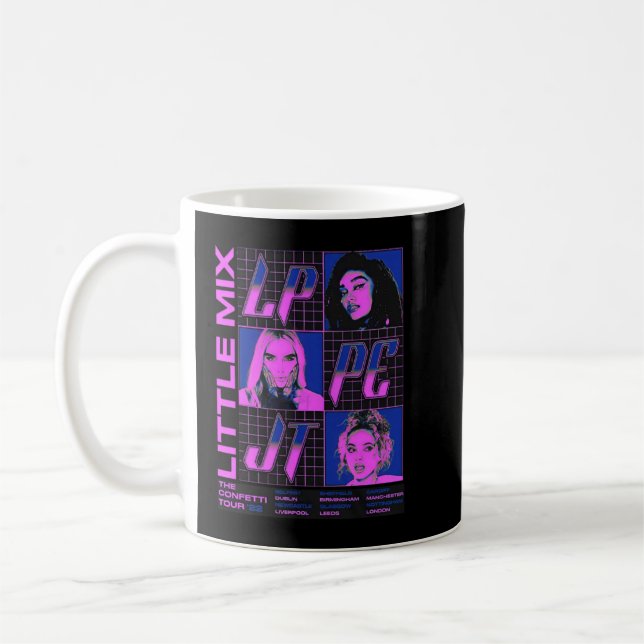 Funny Gift Little Girl Group Mix Cute Gift Coffee Mug (Left)