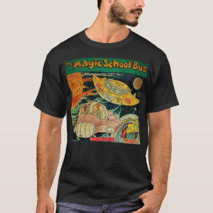 Funny Gift Magic Cartoons School Bus Kids Retro Wa T-Shirt