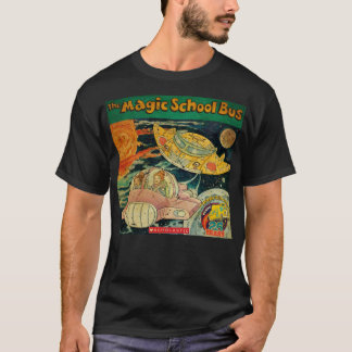 Funny Gift Magic Cartoons School Bus Kids Retro Wa T-Shirt