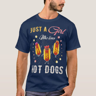 Funny Gift Watercolor Just A Girl Who Loves Hot T-Shirt