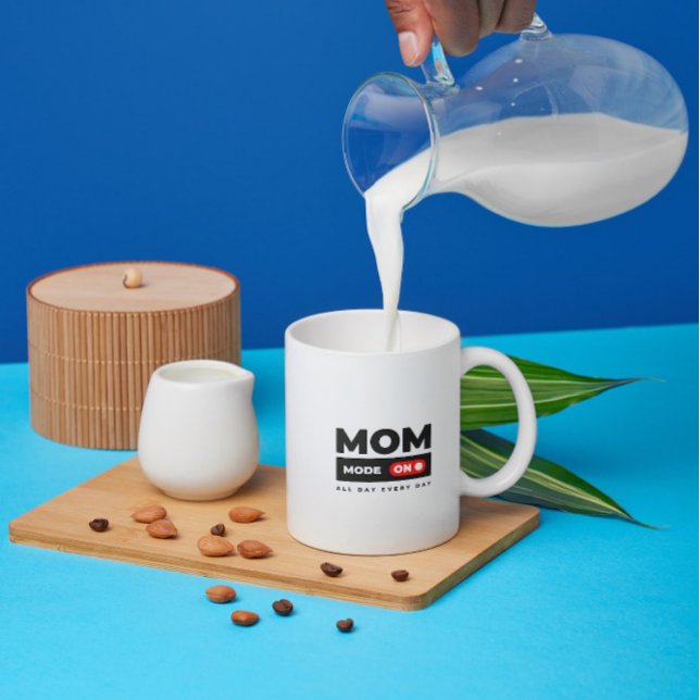 Funny giftful mum mode on – bold design coffee mug (Creator Uploaded)