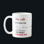 Funny Gifts BOSS PA Secretary Coworker Leaving New Coffee Mug<br><div class="desc">The World's Best Personalised Customisable Search Engine Novelty Gag Gift Mug. Perfect for ANYONE (just add their name and award title) for ANY occasion. You can edit the text to make this award for the world's best, no.1, number 1, greatest, coolest, hottest, smartest, bestest, baddest, worst ... add whatever you...</div>