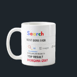 Funny Gifts BOSS PA Secretary Coworker Leaving New Coffee Mug<br><div class="desc">The World's Best Personalised Customisable Search Engine Novelty Gag Gift Mug. Perfect for ANYONE (just add their name and award title) for ANY occasion. You can edit the text to make this award for the world's best, no.1, number 1, greatest, coolest, hottest, smartest, bestest, baddest, worst ... add whatever you...</div>