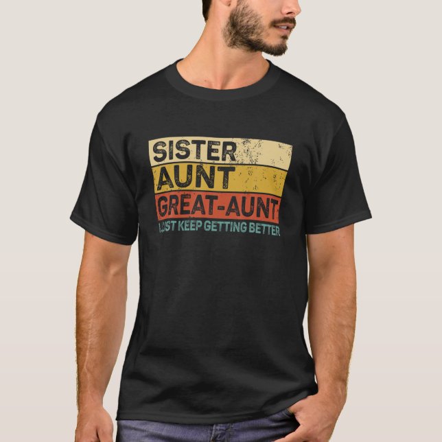 Funny Gifts for Aunt from Grandkids Sister Aunt Gr T-Shirt (Front)
