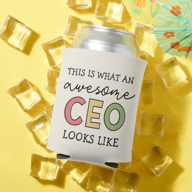 Funny Gifts for CEO | Awesome CEO Boss Gifts Can Cooler (In Situ Summer)