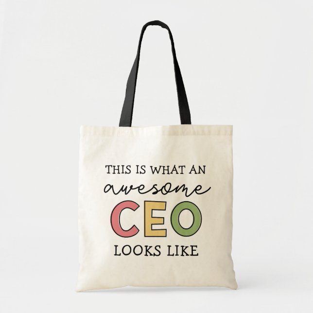 Funny Gifts for CEO | Awesome CEO Boss Gifts Tote Bag (Front)