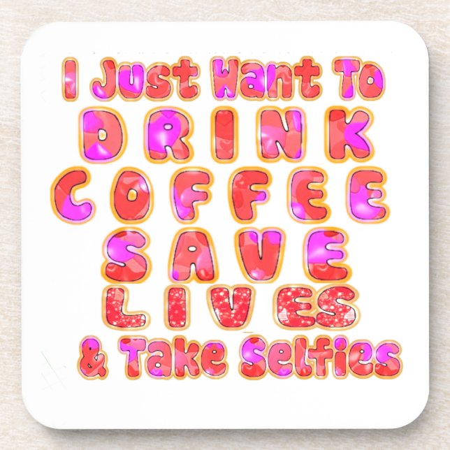 Funny Gifts for Coffee Lovers Coaster (Front)