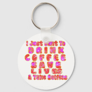 Funny Gifts for Coffee Lovers Key Ring
