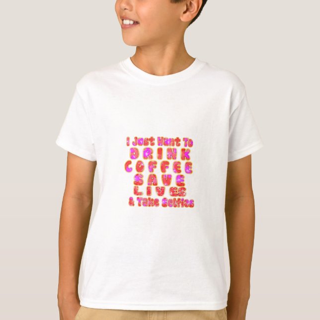Funny Gifts for Coffee Lovers T-Shirt (Front)
