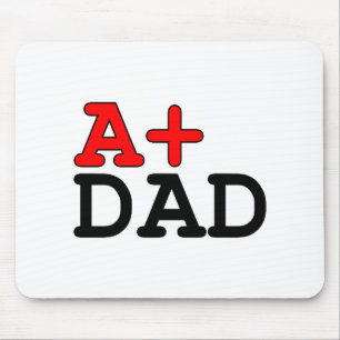 Funny Gifts for Dads : A+ Dad Mouse Mat